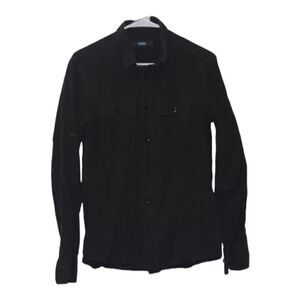 Versus Versace VINTAGE Black Long Sleeve Button-Down Shirt Men's Size 40